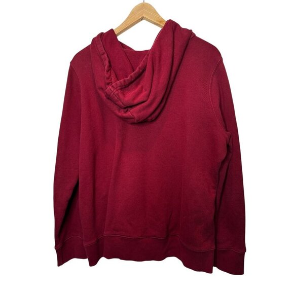 Adidas Trefoil Logo Hoodie – Maroon – Size Large - Picture 2 of 3